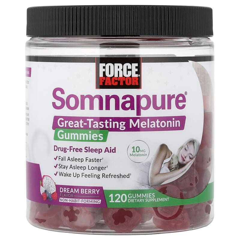 Somnapure 褪黑激素睡眠軟糖 香甜莓果味 120 粒軟糖(原裝進口)