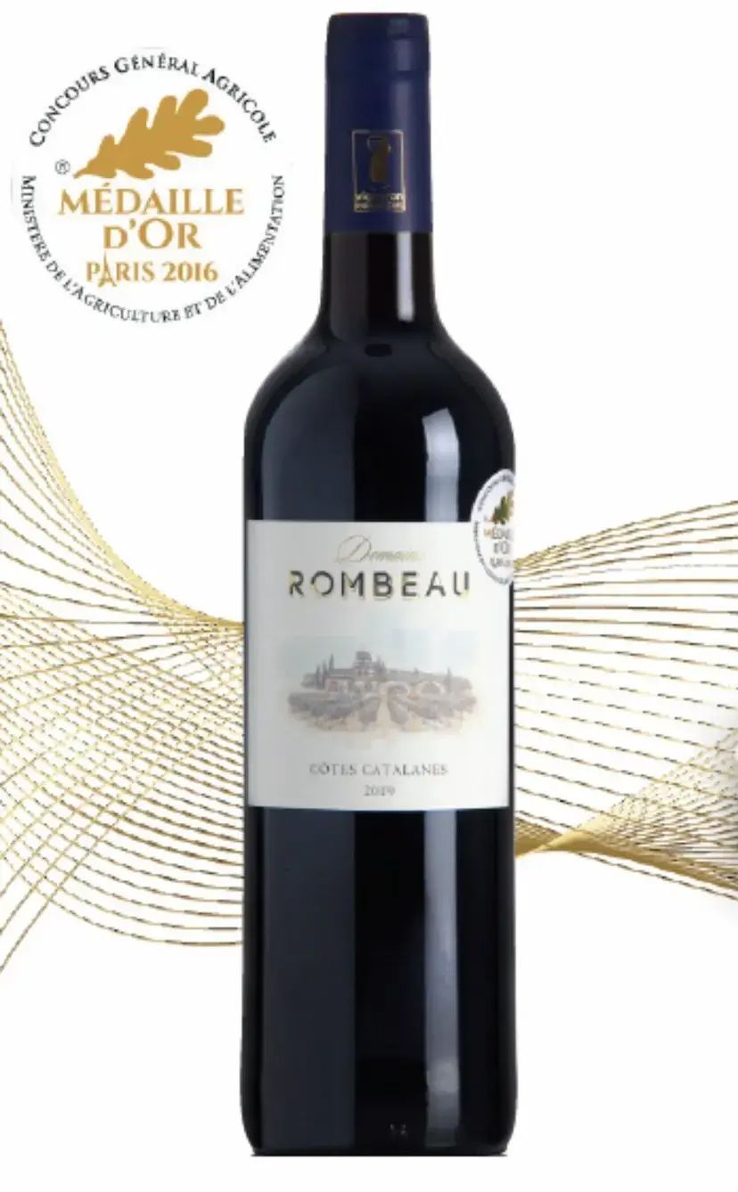 De Rombeau 2020 IGP Cotes Catalanes Rouge 750ml Red Wine, Top Quality Winery, France