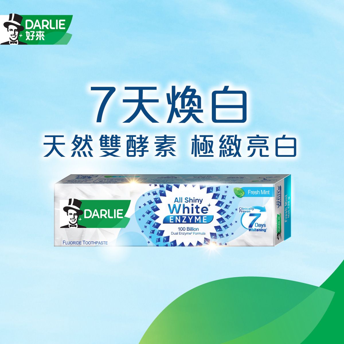 全亮白極緻酵素牙膏 (清新薄荷) (新舊包裝隨機發送)