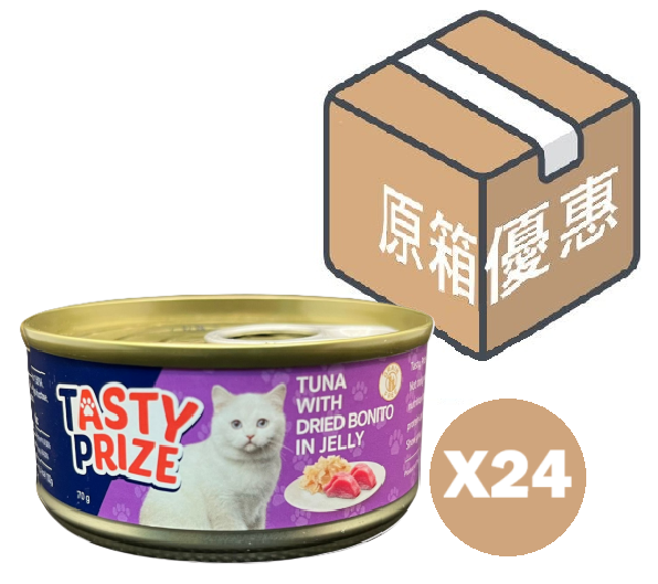 【BOX】TP5: TUNA WITH DRIED BONITO IN JELLY 70g x 24