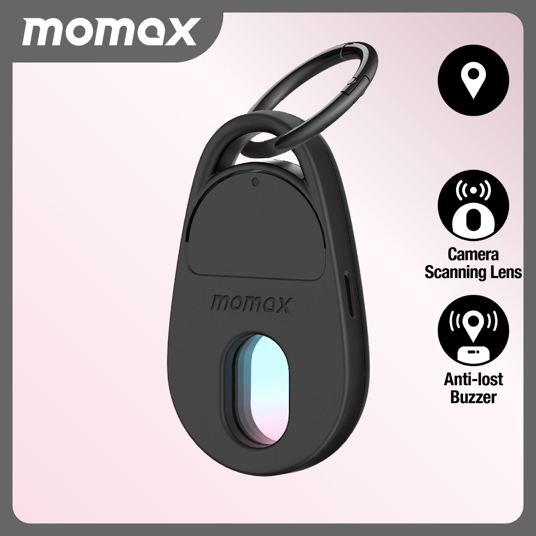 PinGuard 鏡頭掃瞄 Find My 全球定位器 (黑色) BR13D