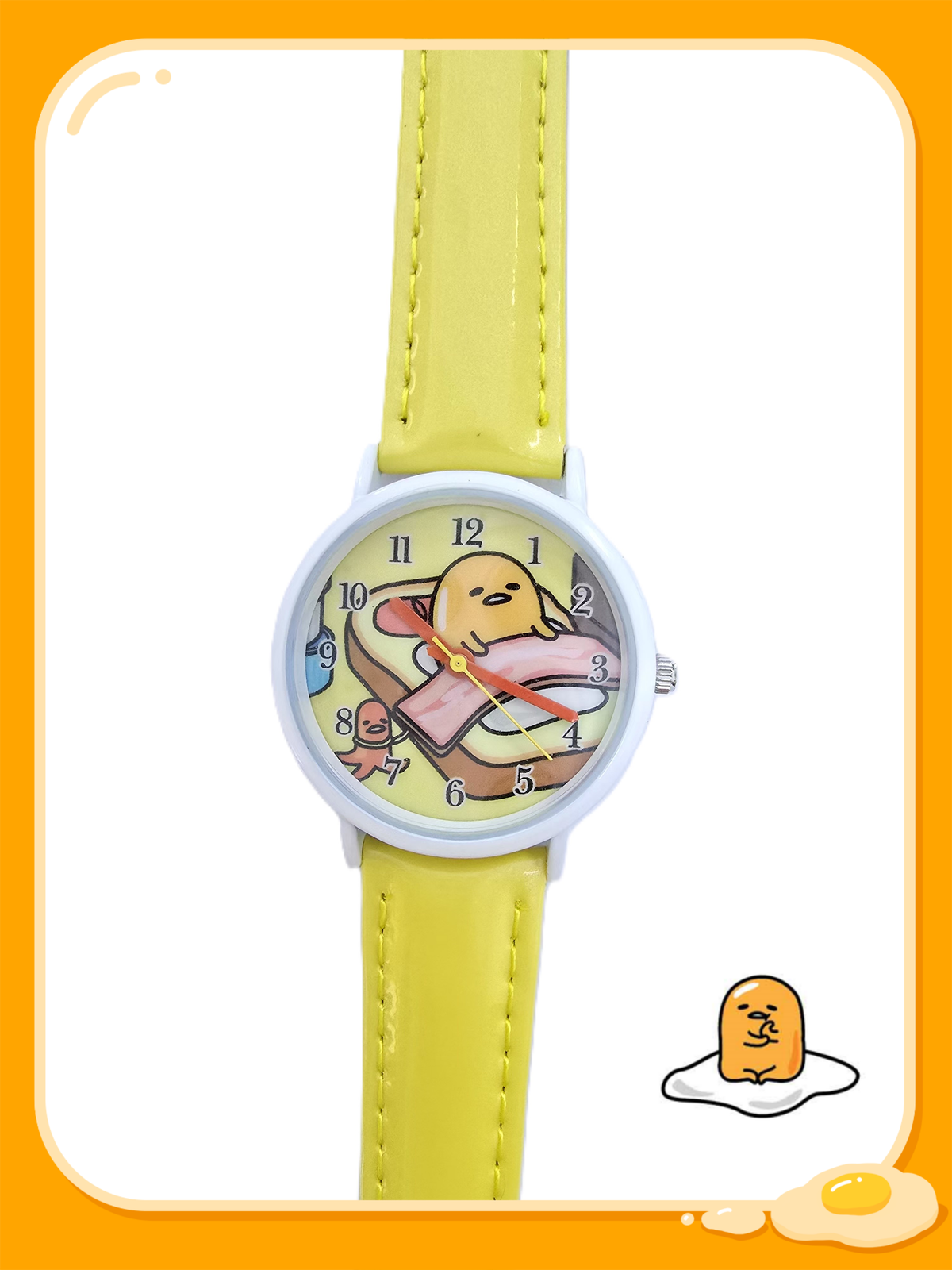 GUDETAMA 蛋黃哥 - 行針手錶 (黃色)