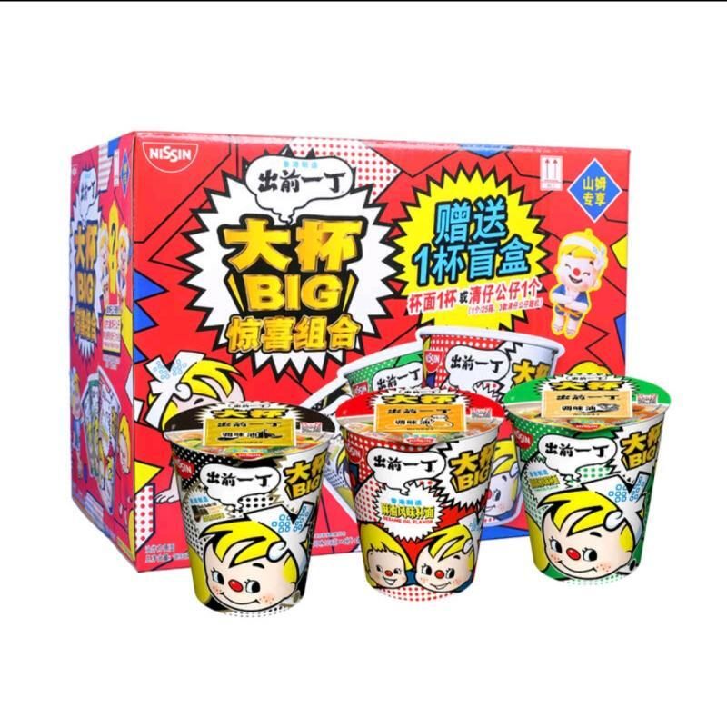 山姆會員商店 出前一丁 驚喜組合裝大份量方便麵麻油麵12杯 送公仔 【平行進口】