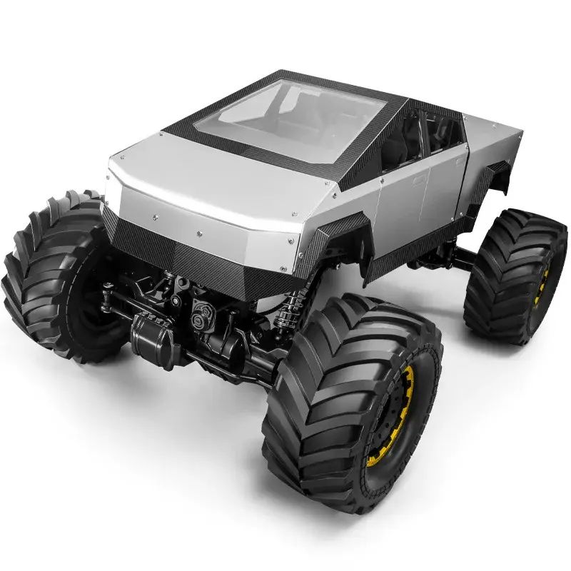 Giant Tesla Remote Control Car Four-Wheel Drive Climbing Off-Road Vehicle Alloy High-Speed Toy Car