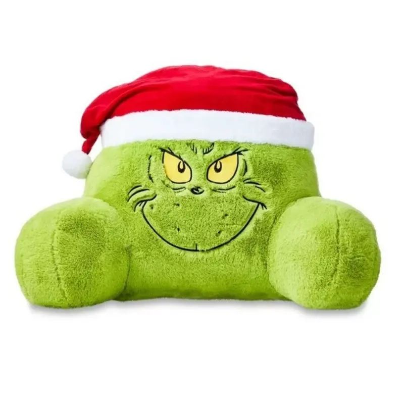 This plush green monster pillow is full of Christmas atmosphere. Inspired by the classic image
