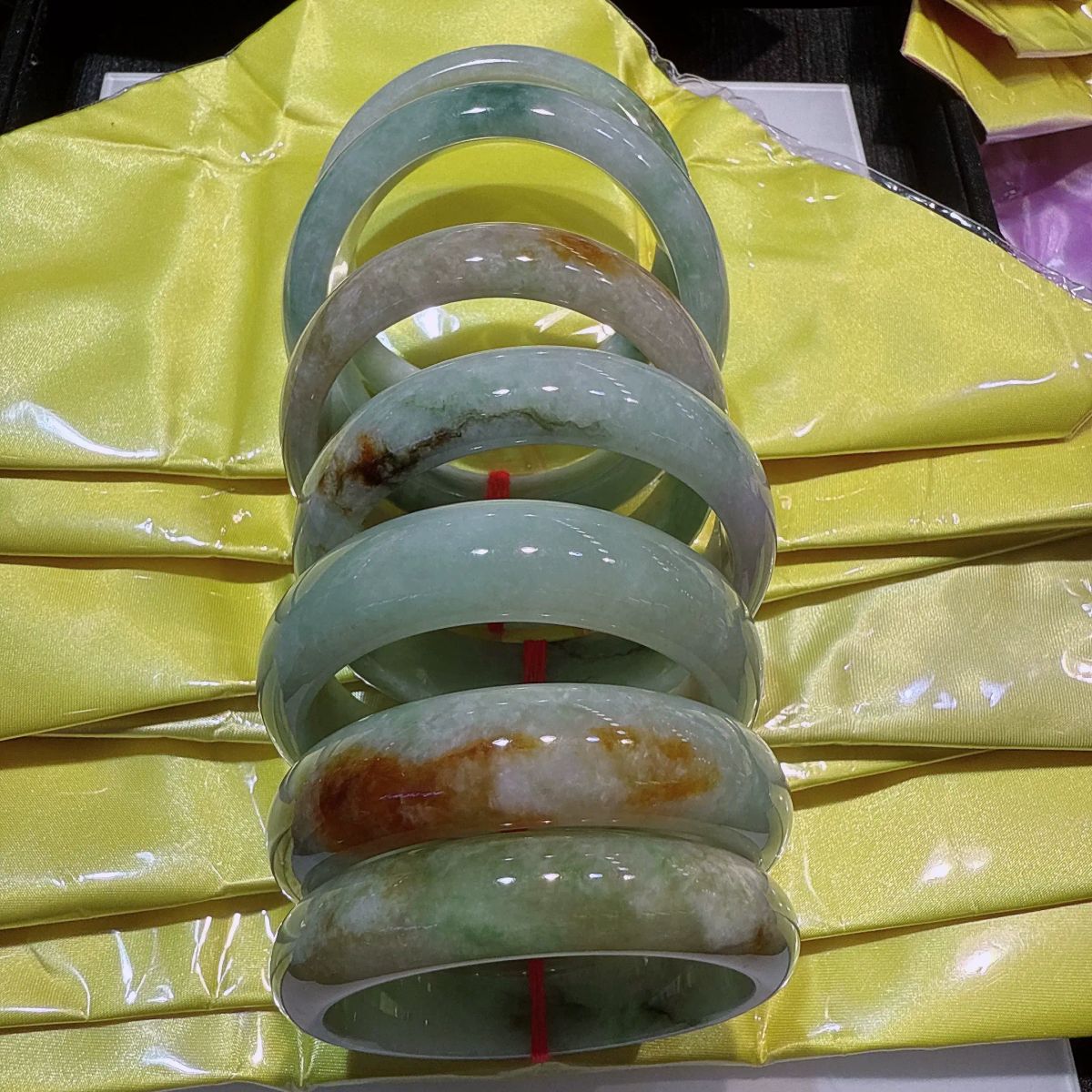 a40缅甸翡翠手镯福镯59mm