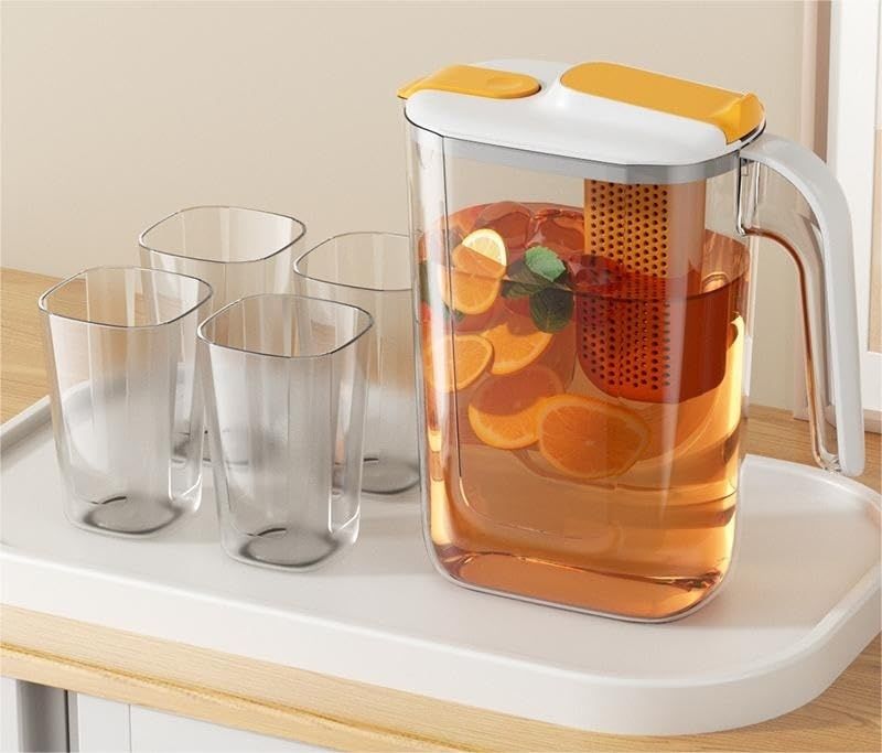 Japanese Home Use Cold Water Kettle Set - High Temperature Resistant Tea Kettle Juice Drinking Bucke