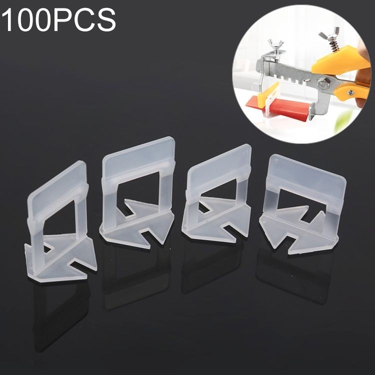 100 PCS 2.0mm Lengthen Tile Leveling System Clips