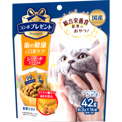 2 in 1 Cat Biscuit Oral Fresh 42g【Packing Random delivery】