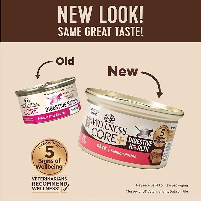 CORE Digestive Health Paté Cat Canned Food - Salmon 3oz (粉紅色)6126**New packaging is random**