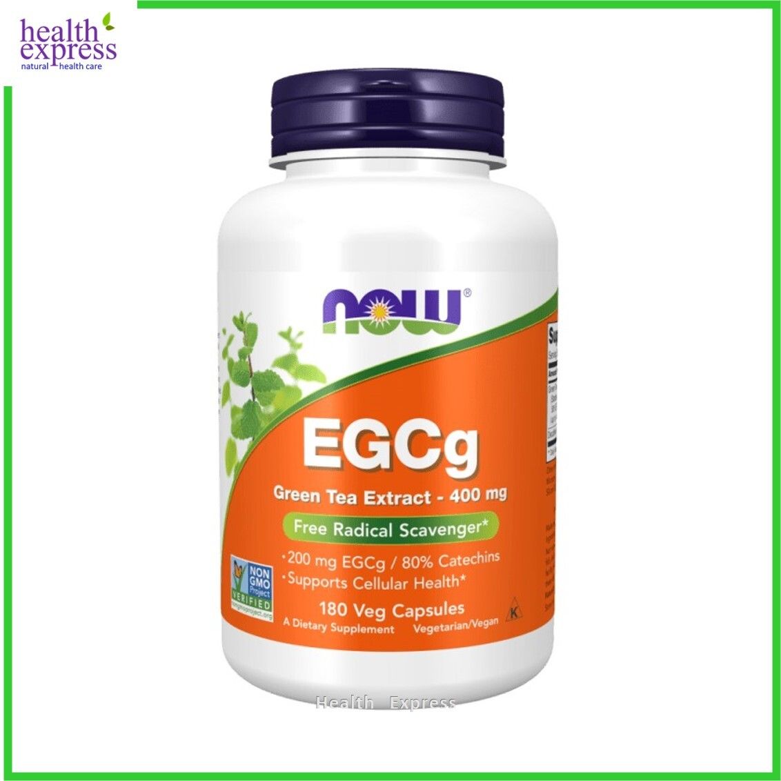 NOW Foods EGCg 綠茶素 400毫克 180粒 抗氧化促進代謝[香港行貨] 此日期前最佳:2028年09月30日