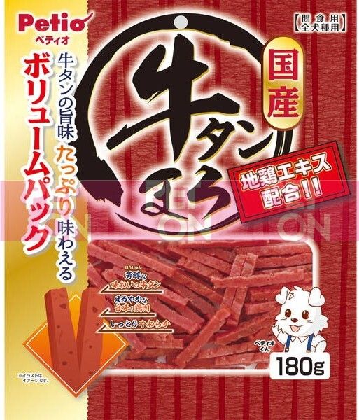 Petio 原味濃郁蒸牛舌條 180g (14050) (日本平行進口) 此日期前最佳: 2026年7月31日