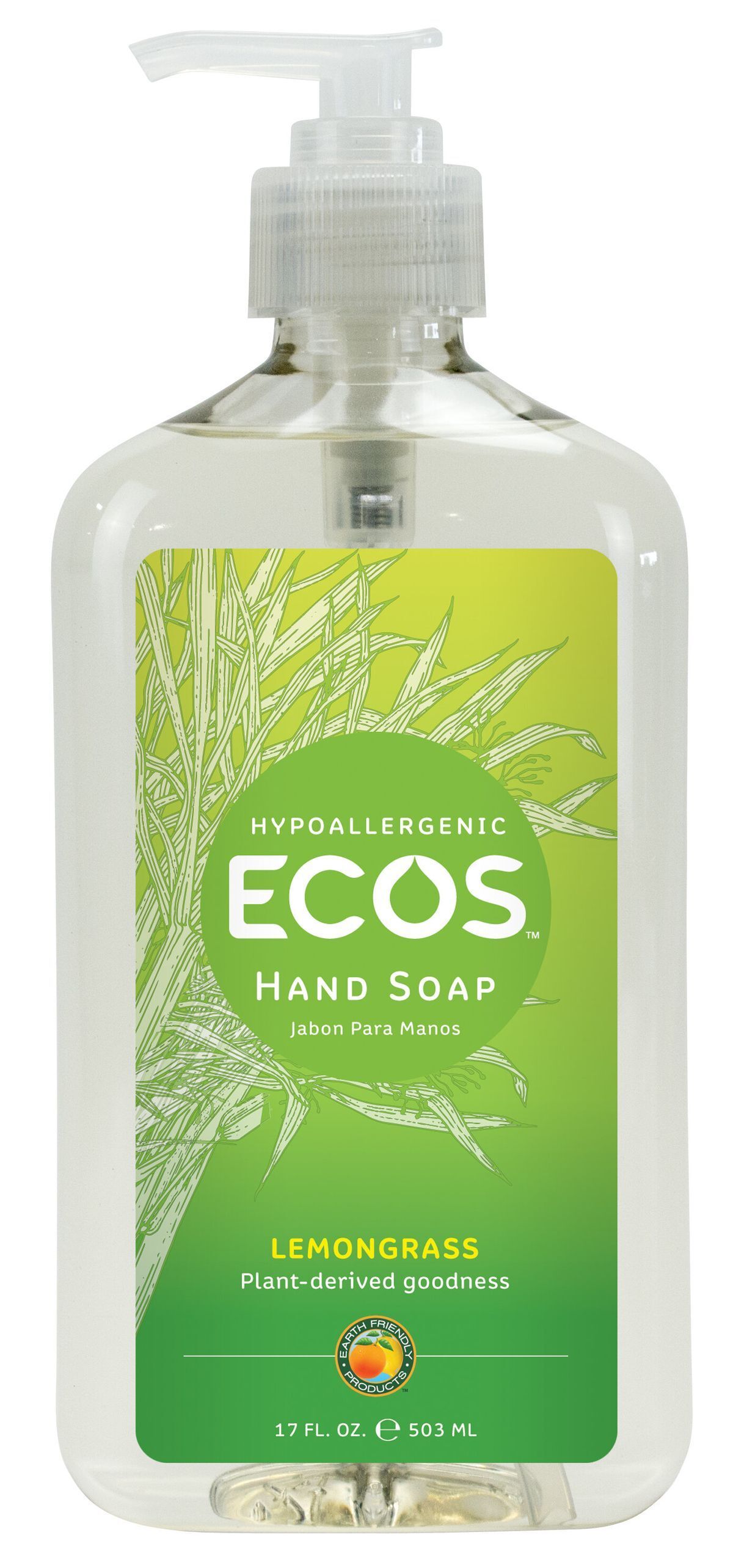 ECOS 檸檬草倍護環保潔手液 503 ml