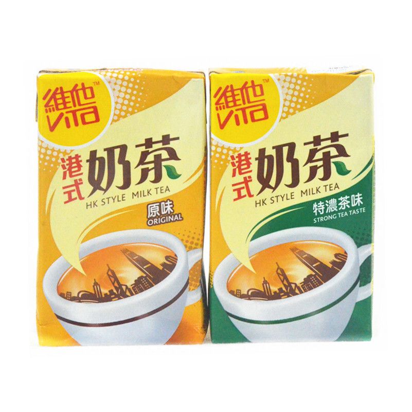 香港 港版维他Vita啡走/港式奶茶/ 鸳鸯奶茶250ml*24盒 港式饮料