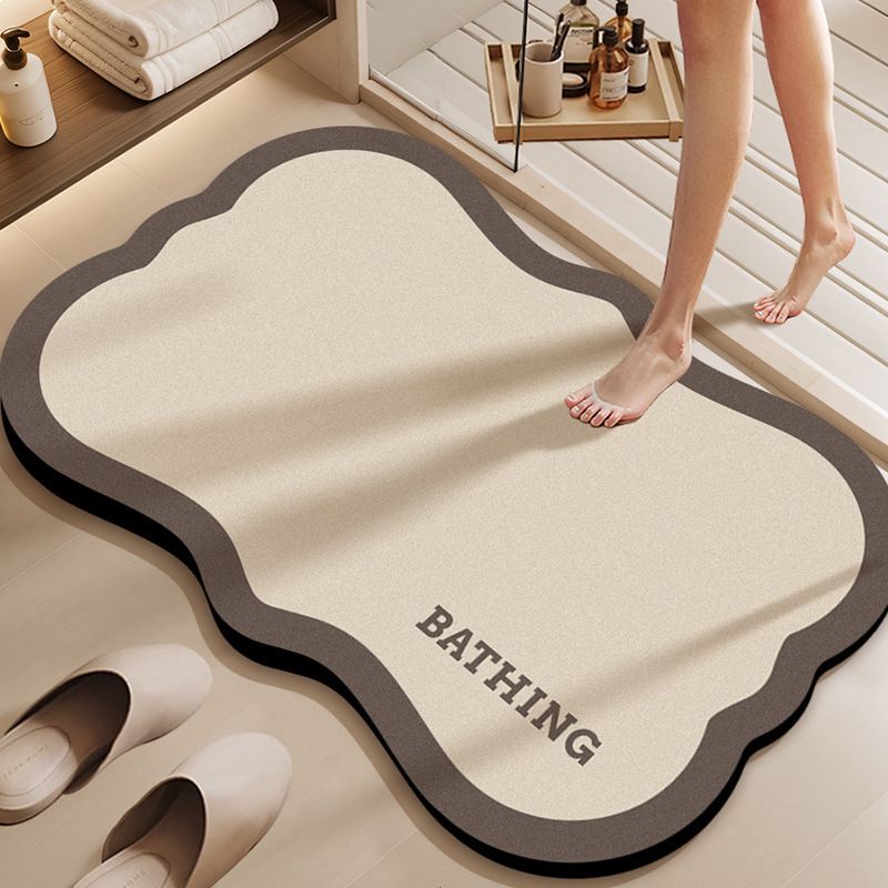 矽藻泥浴室地墊 吸水防滑衛生間門口腳踏墊 耐磨耐髒易打理速幹腳墊（快遞送貨上門）
