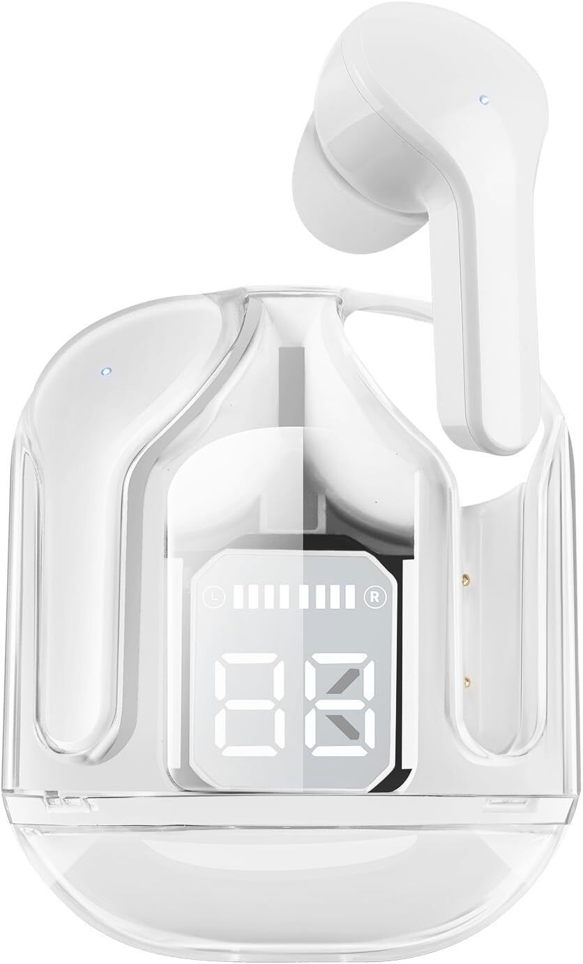 无线耳机，蓝牙 5.3 无线入耳式耳机，带降噪功能，无线耳机兼容于 iPhone 三星华为笔记型电脑，适合游戏听音乐