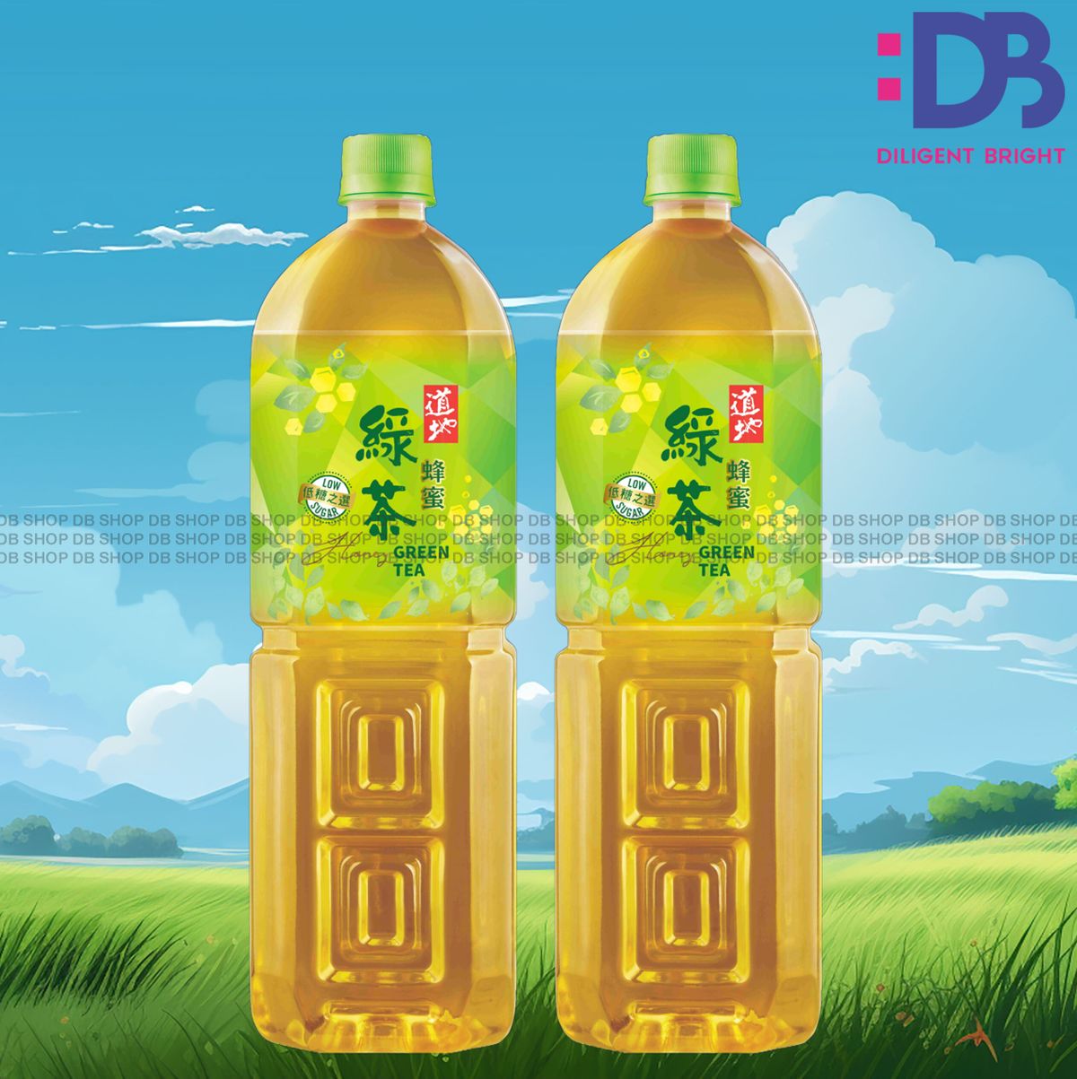 (家庭大支裝) 蜂蜜綠茶 (1.5升 X 2)  新舊包裝隨機發放
