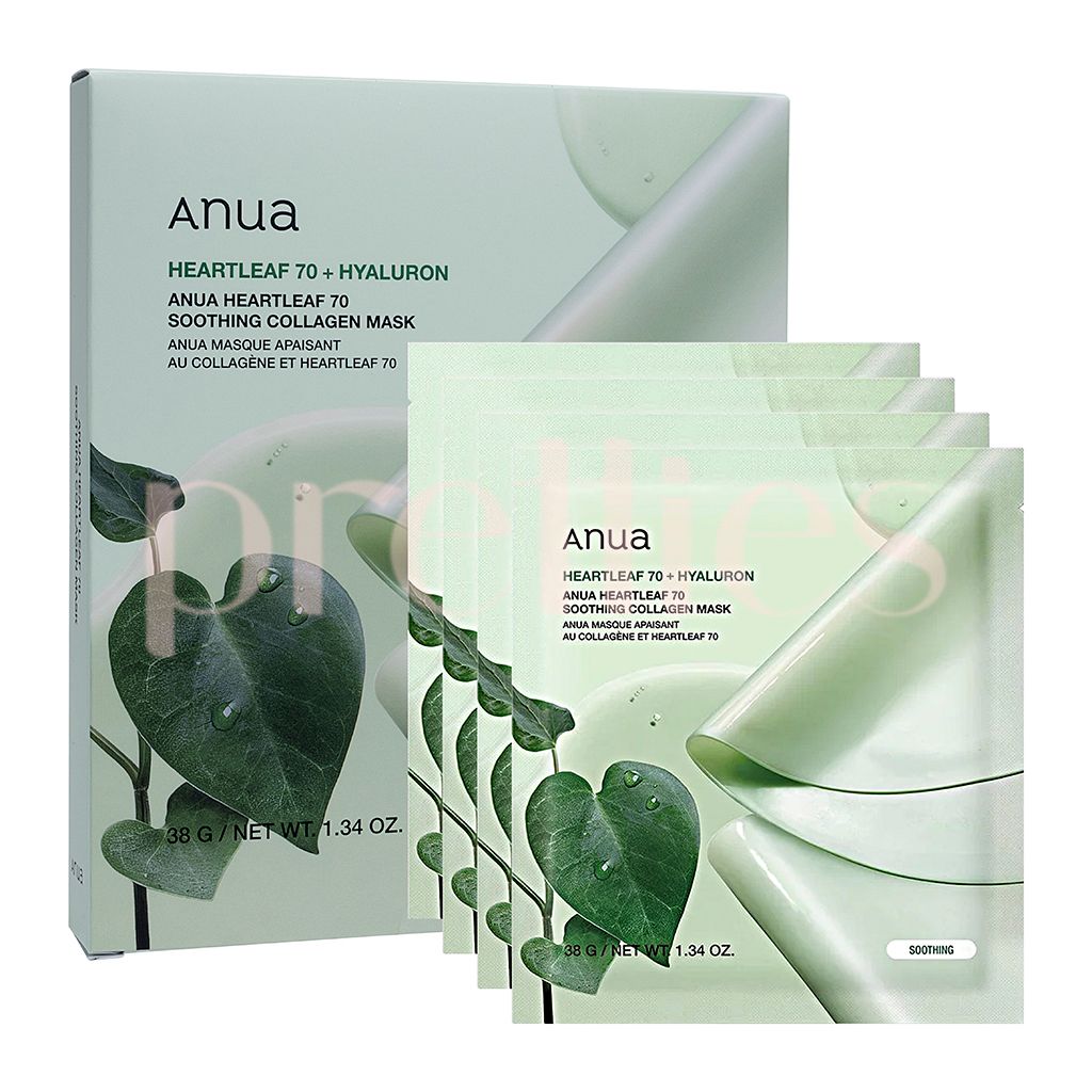 魚腥草 70舒緩膠原蛋白面膜 (4片/盒) (平行進口貨品)