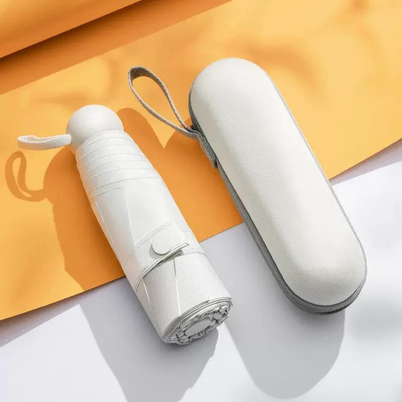 50% off vinyl sunscreen capsule, rain or shine sun umbrella, ultra-light mini foldable sunshade poc