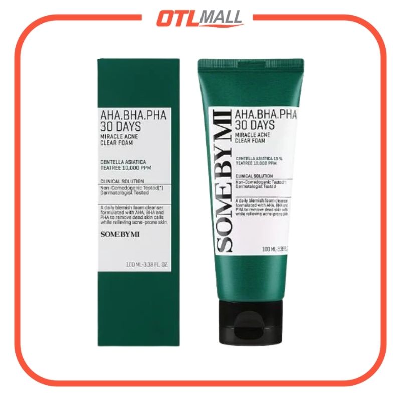 AHA BHA PHA 30 Days Miracle ACNE Clear Foam 100ml【Parallel Import Product】