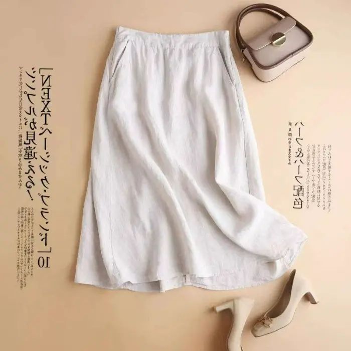 2024新款半身裙棉麻棉麻新中式夏季