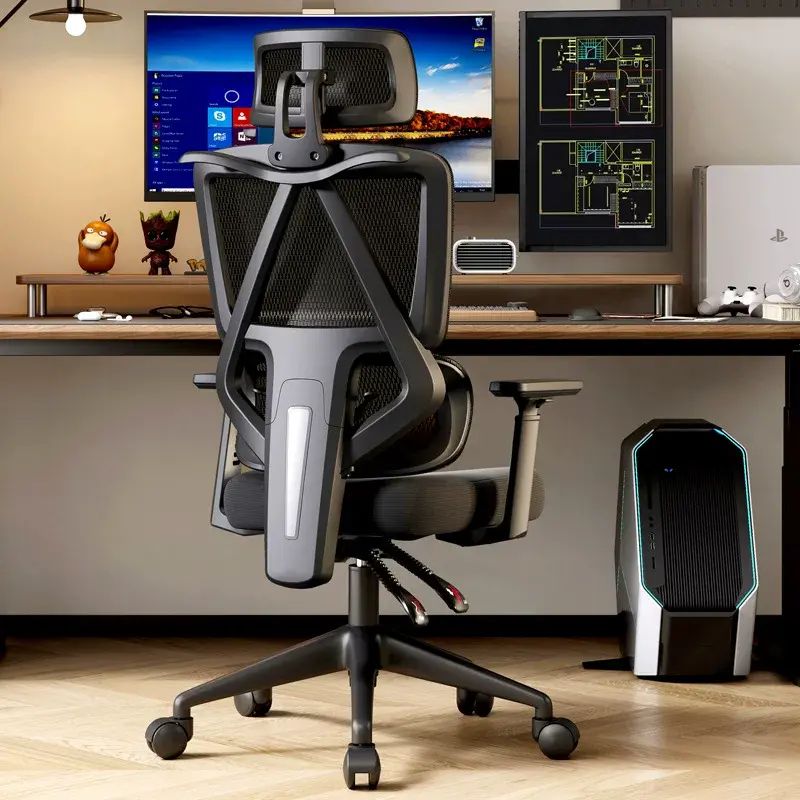 Computer chair home comfortable ergonomic study chair hollow back