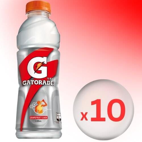 Gatorade - Sports Drink Grapefruit Flavor 600ML X 10 Bottles