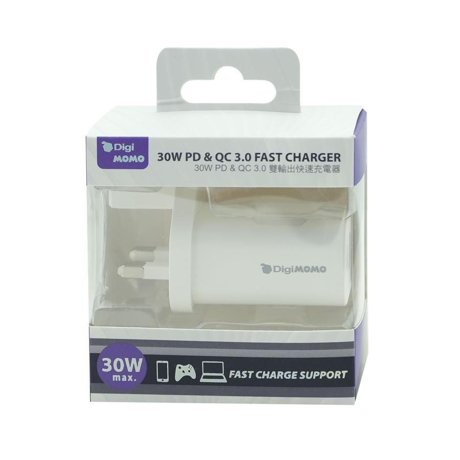 30W PD & QC 3.0 FAST CHARGER [Hong Kong Offical Product]