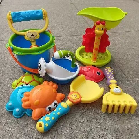 兒童沙灘玩具套裝鏟子水桶沙漏戶外土寶寶挖沙玩沙子工具耙子水壺