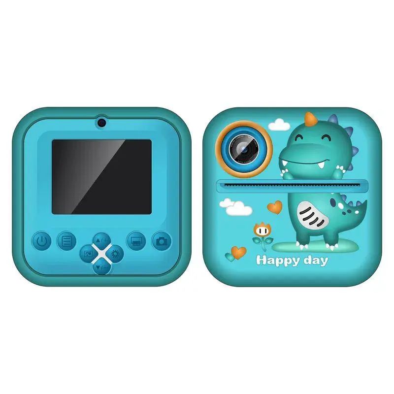 儿童拍立得列印相机列印拍照恐龙玩具照相机高清迷你小单眼