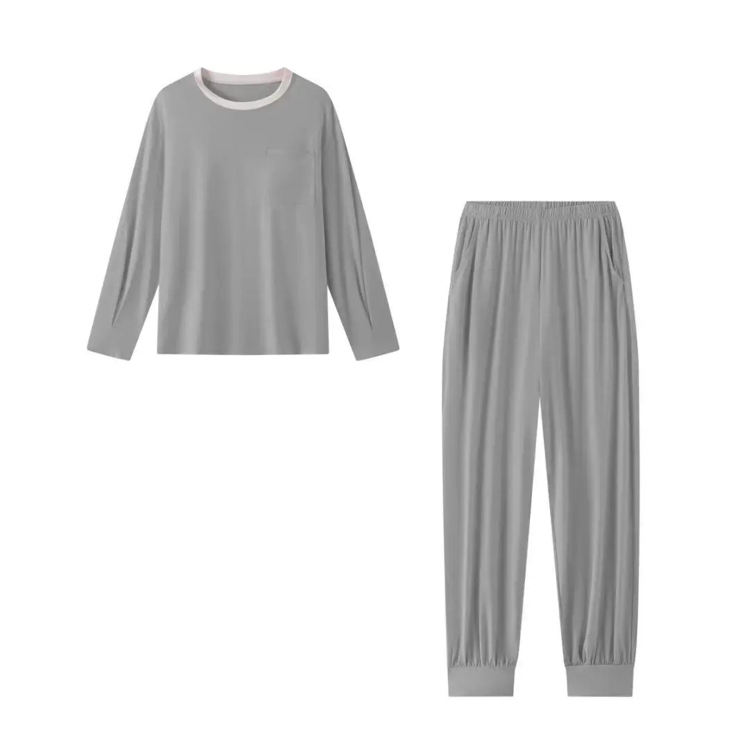 睡衣女夏冰雲紗舒適寬鬆休閒家居服睡衣套裝