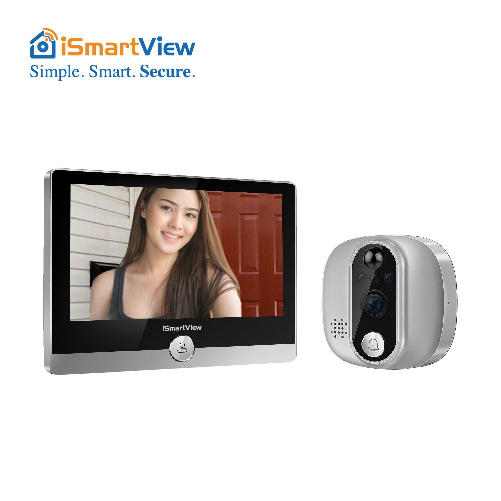 WiFi Doorbell peephole APP Real Time Monitoring Wireless Battery DoorBell Security IP Cam