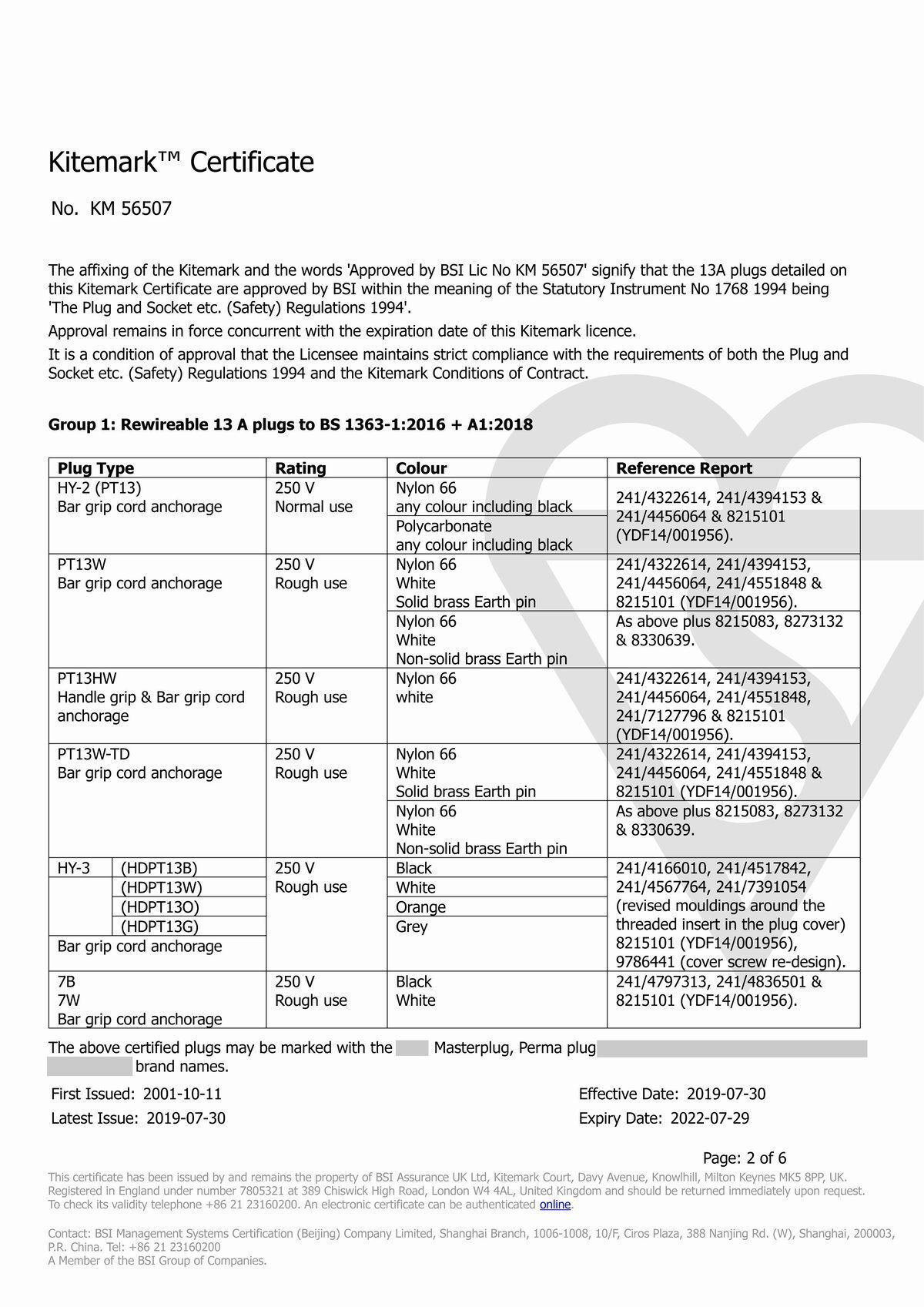 Masterplug | [2件] 可重新接電線 重型英式三腳插頭 黑色 7B 香港總代理 | HKTVmall 香港最大網購平台