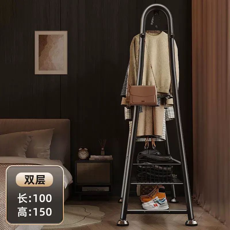 簡易衣帽架可移動晾衣架落地室內房間掛衣架子家用衣服臥室收納架