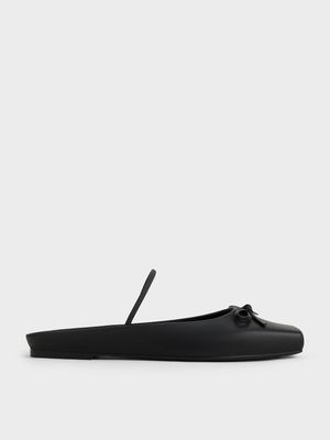 Charles & Keith - 方頭蝴蝶結穆勒鞋