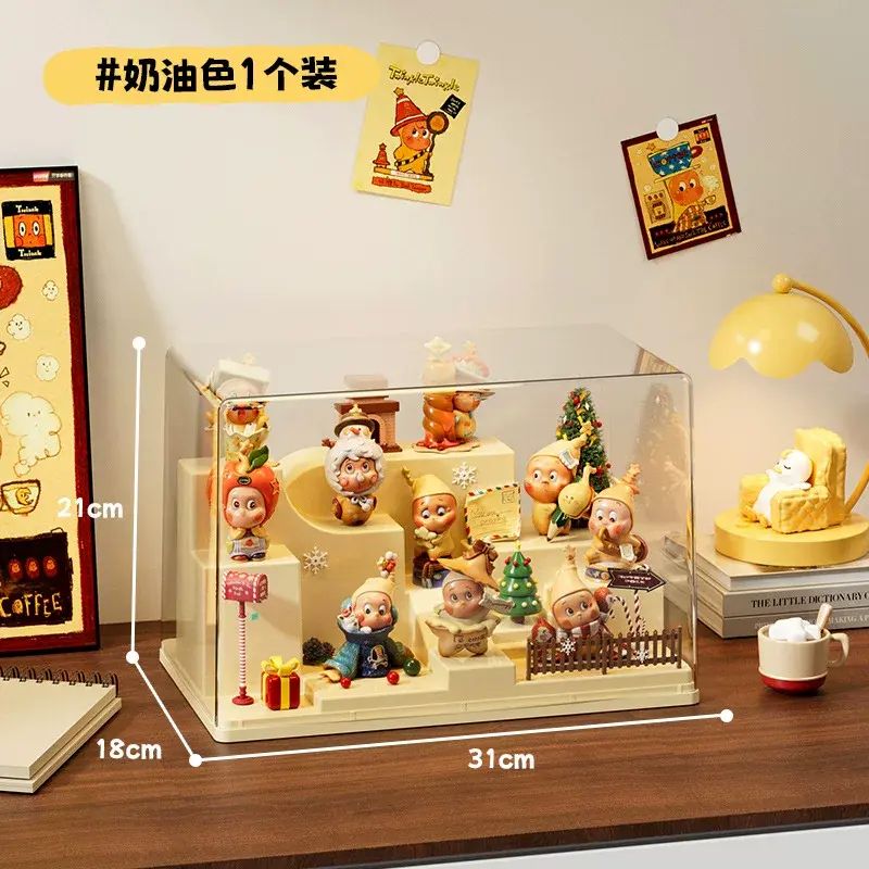 透明手辦收納展示盒塑膠防塵樂高積木潮玩盲盒星星人創意展示架子