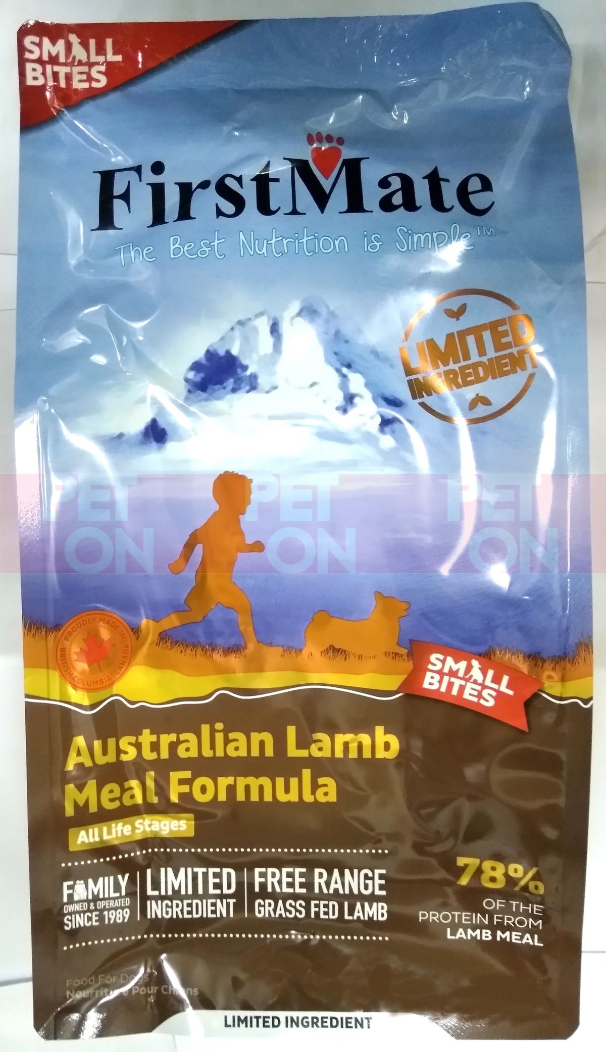 1.8kg Grain Free Aus Lamb Meal Dog Food – Small Bites 5lb (10045) Use by: 23 MAR 2027