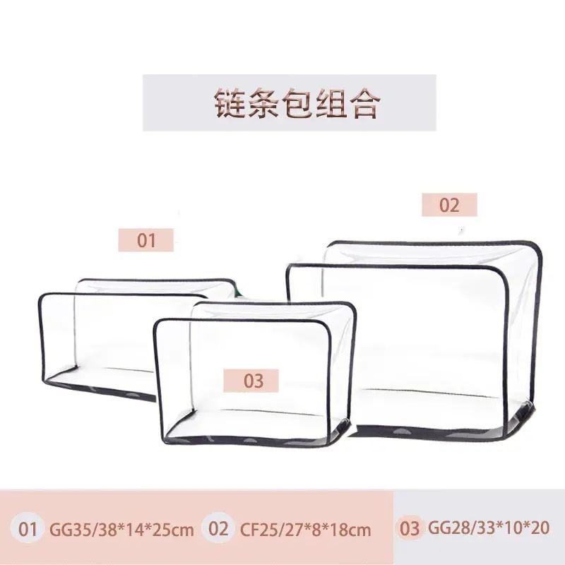 Luxury Handbag Protective Cover – Moisture-proof, Mould-proof and Dust-proof Bag; Transparent Square