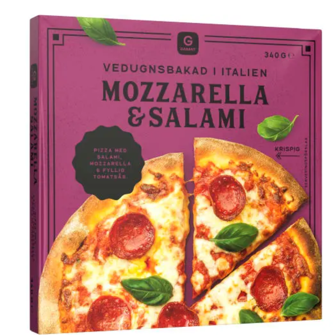 Mozzarella Salami Pizza 340g(Frozen-18°C) (Best before 16 SEP 2026)