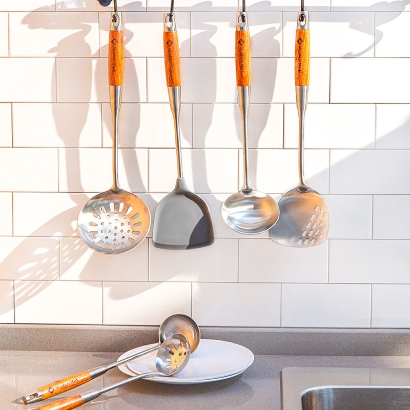 【山姆直購-正品】不銹鋼廚具6件套 防燙鍋鏟漏勺子湯匙煎鏟飯勺炒菜鍋鏟子廚房家用品廚具