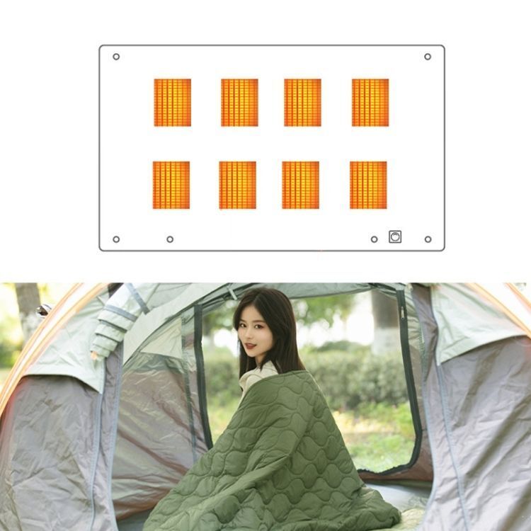 Outdoor camping USB Electric blanket 5 V Heating pad, style: single person
