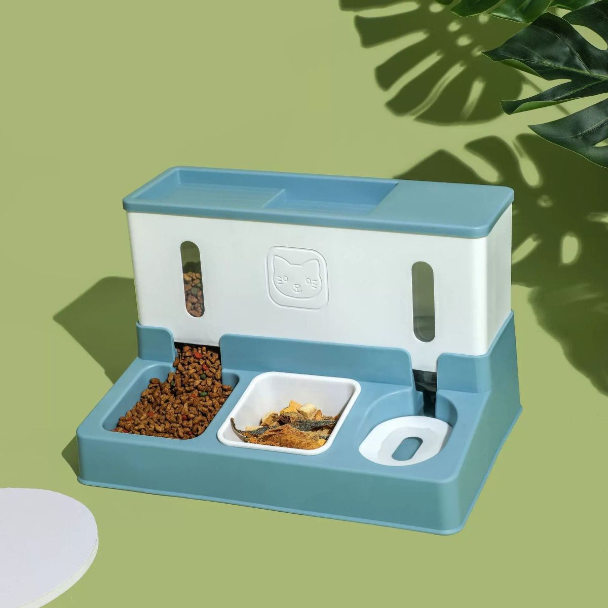 Cat Food Feeder Water Dispenser Pet Drinking Water Pet Automatic Dog Chicken Freeze-Dried Cat Food S