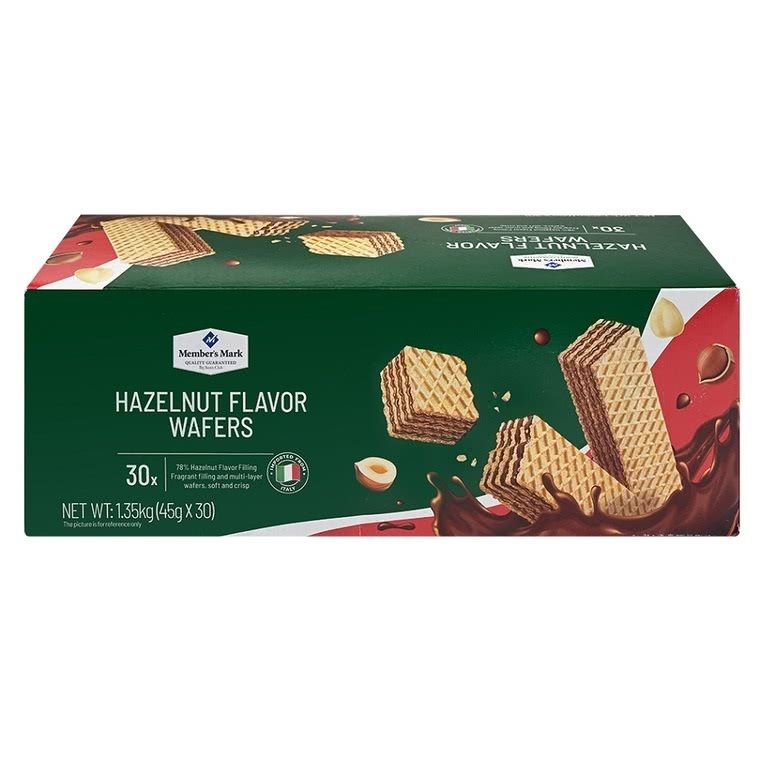 山姆代購Member's Mark 榛子味威化餅乾1.35kg(45g*30)