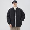 男裝美式cleanfit立領飛行員夾克外套男高級感棒球領棉服