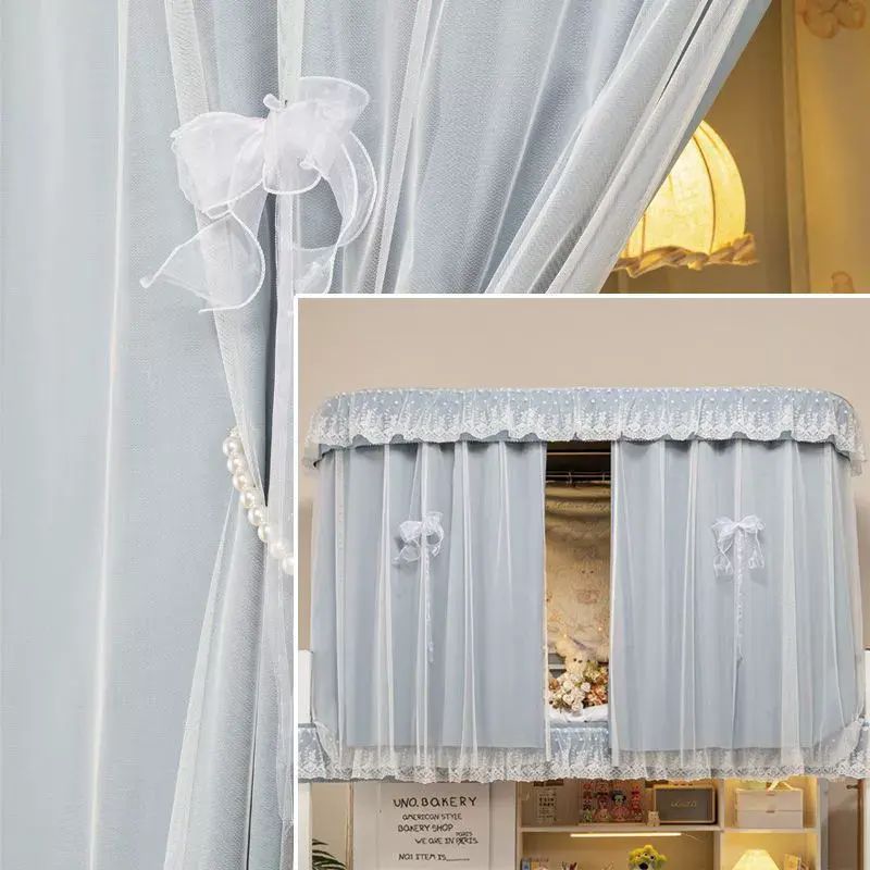 学生宿舍用品 宿舍床帘 加厚全遮光床帘 全遮光无涂层床帘 无涂层型轨道床帘 轨道上铺床帘 上铺下铺床帘 下铺遮挡帘子 遮挡帘子纯色 纯色窗帘平行进口