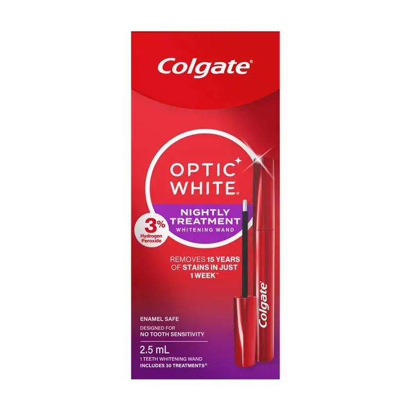 Colgate Optic White Nightly Treatment Whitening Wand 3% 1 Pack 2.5ml ,exp. 03/2027