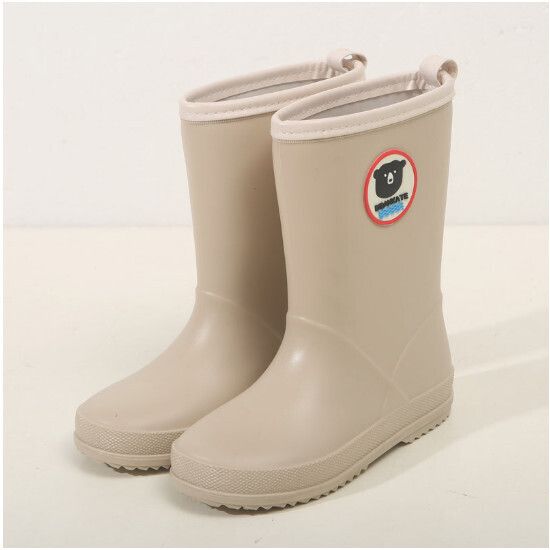 兒童雨鞋【淺卡其】尺碼【18碼-22碼】【下單後請聯絡客服確認發貨尺碼】#F040051034