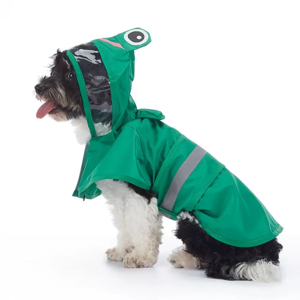 狗狗雨衣 宠物衣服夏 狗万圣装 泡澡鸭休闲带反光条小狗服装