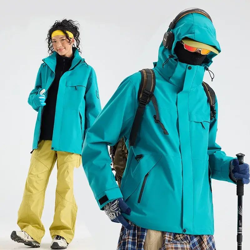 風褸女三合一防風防水保暖兩件套男新款小個子登山服