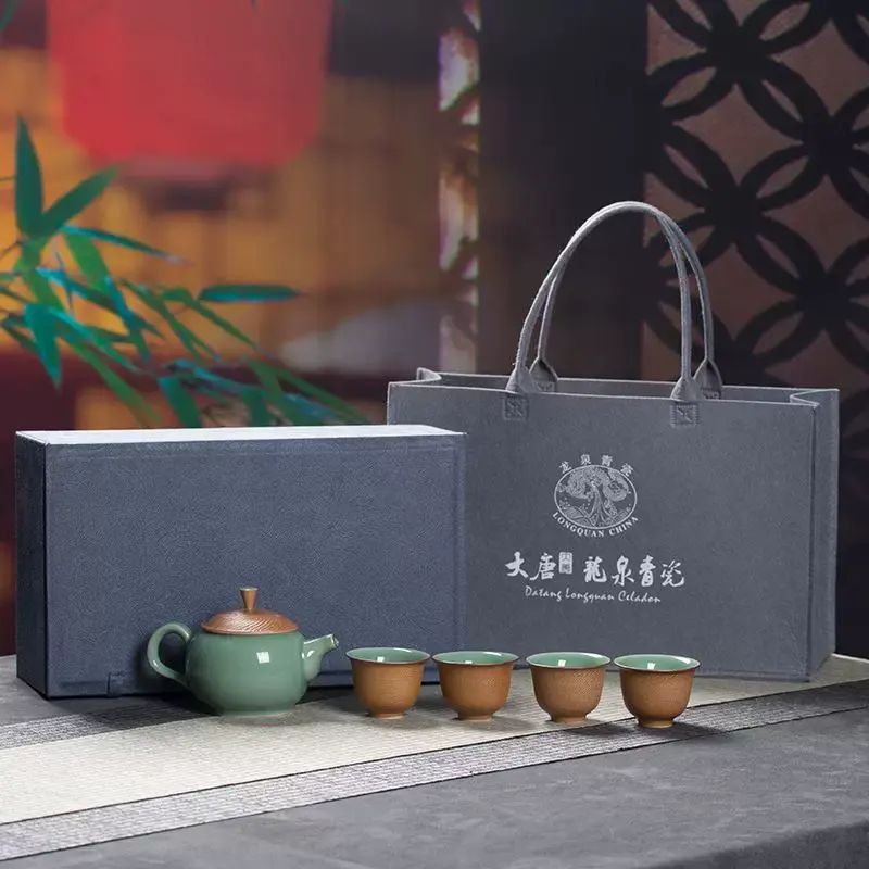 套裝家用一壺四杯功夫茶具 陶瓷高檔茶壺泡茶杯
